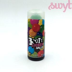 Brain Licker Balls Blauwe bes (sour candy drink)