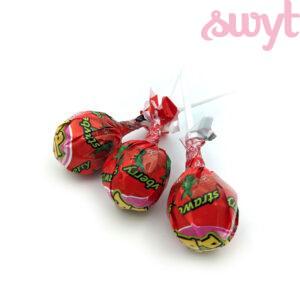 10 Pin Pop Kauwgom lolly aardbei