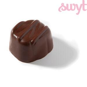 Pure chocolade bonbon met tiramisu vulling