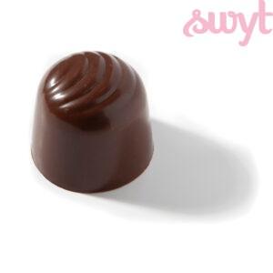 Pure chocolade bonbon met advocaat vulling