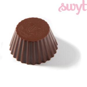 Pure chocolade bonbon met speculaas vulling