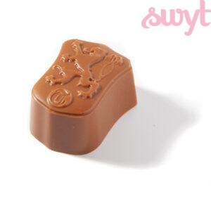 Melkchocolade bonbon met karamel vulling