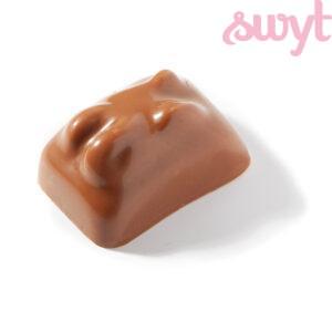 Melkchocolade bonbon met amandel vulling
