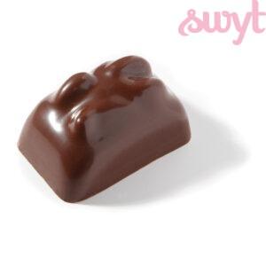 Pure chocolade bonbon met amandel vulling