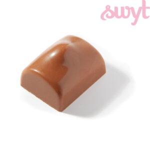 Melkchocolade bonbon met hazelnoot vulling